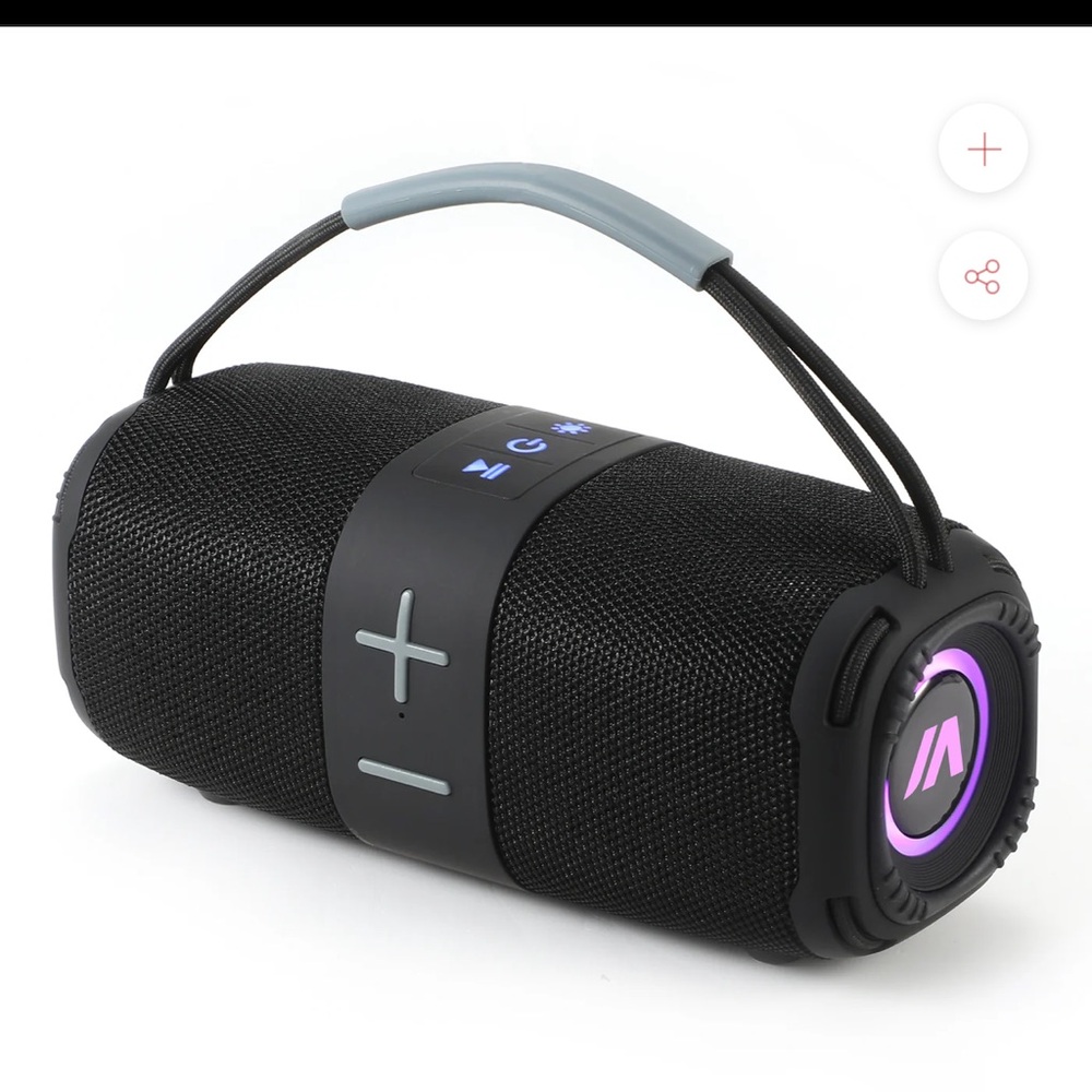 LG Black and Purple Portable Speaker